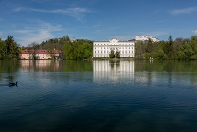 Schloss Leopoldskron at the Leopoldskron Pond