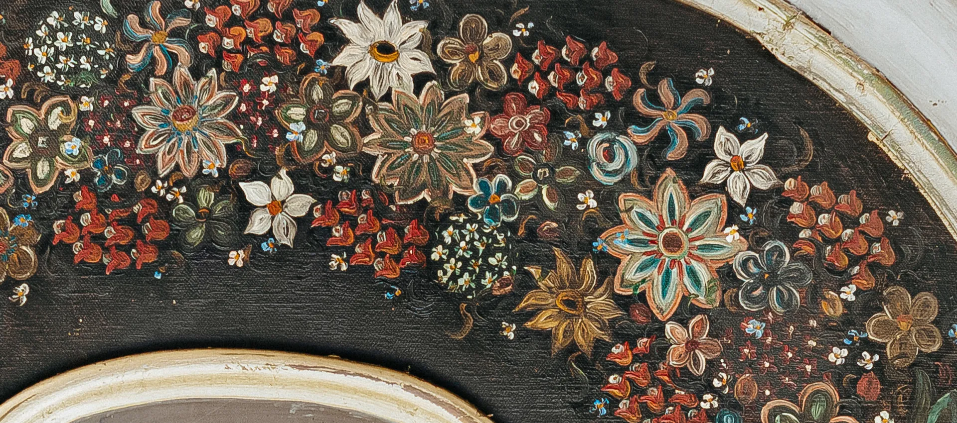 Wall Fresco with flowers