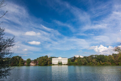 Schloss Leopoldskron at the pond