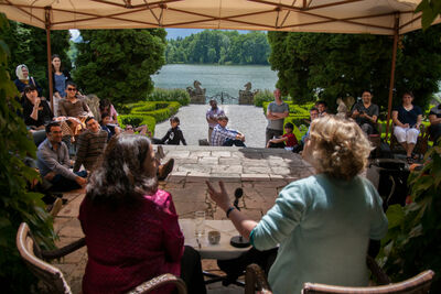 Event directly at the Leopoldskron pond